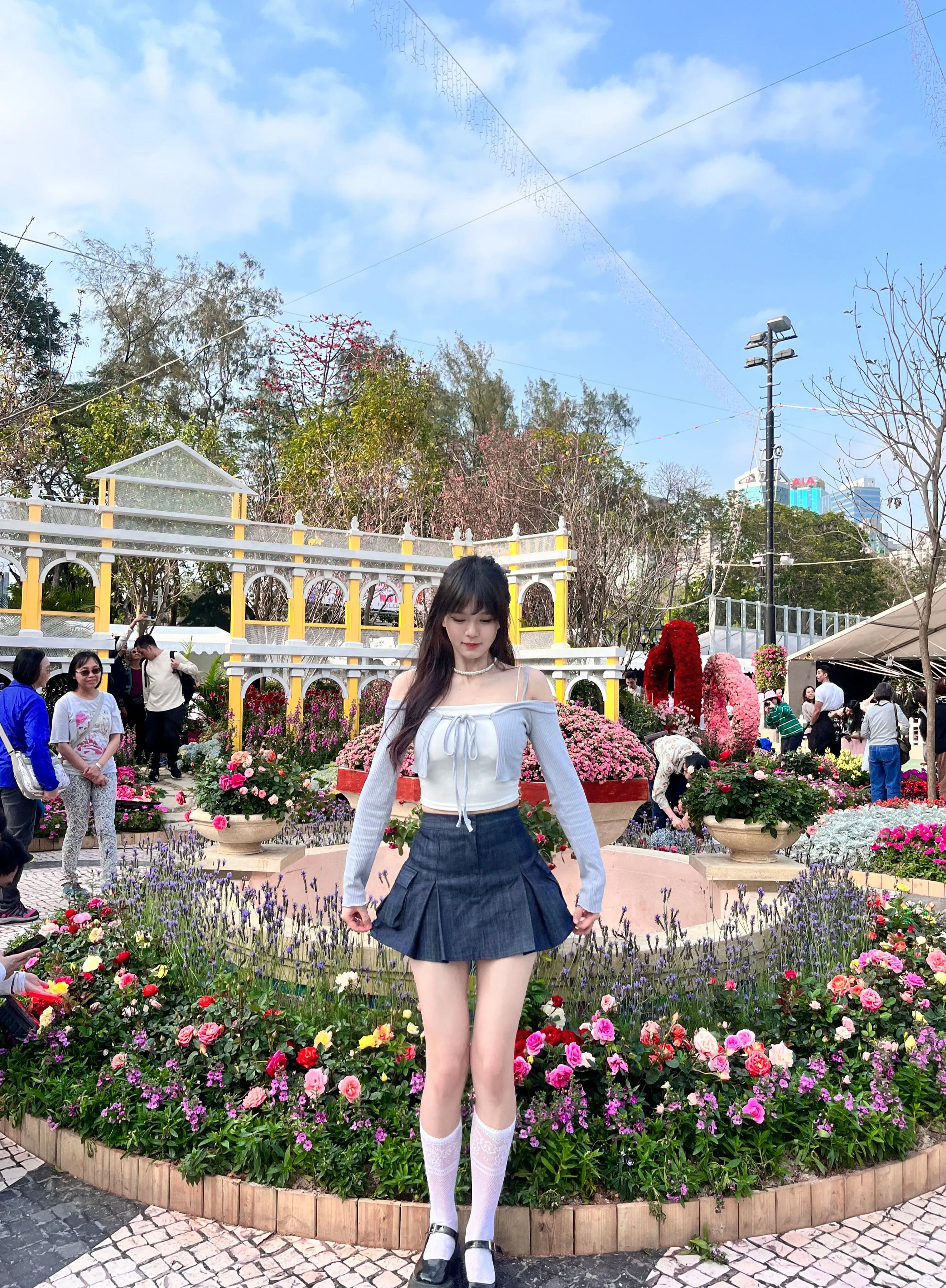 Y2K Denim Cargo Skirts