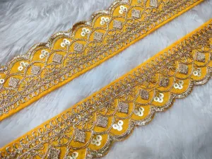 Yellow Fancy Zari Trim