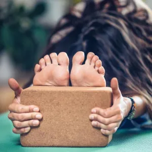 Yoga Cork Brick | Anti-Microbial | Work-out Accessory | Light Brown | Easy To Clean